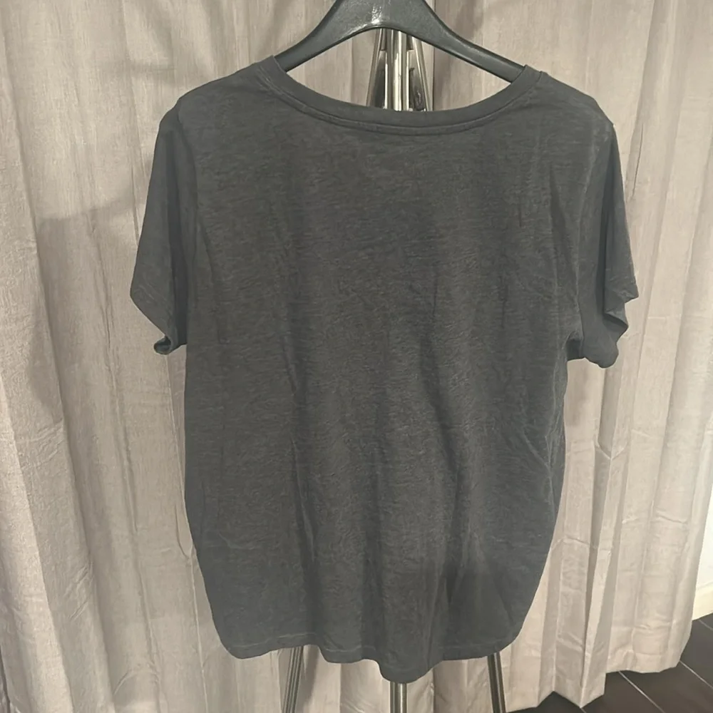 Kohl's Charcoal Tee with Pink/purple Butterfly Print - Picture 5 of 5